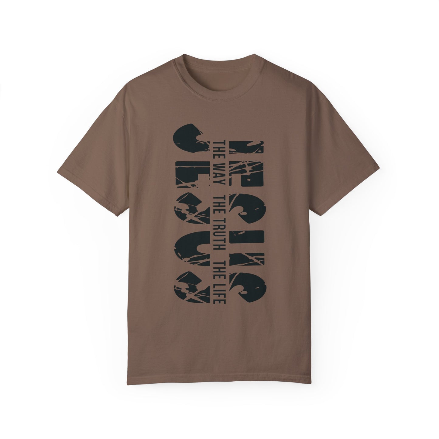 Jesus Shirt,Jesus The Way The Truth The Life Comfort Colors Shirt Espresso
