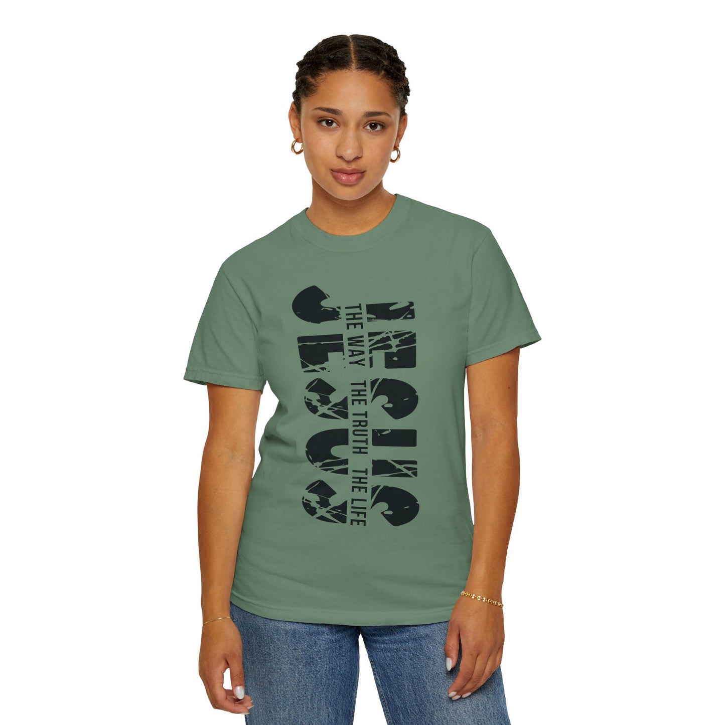 Jesus Shirt,Jesus The Way The Truth The Life Comfort Colors Shirt