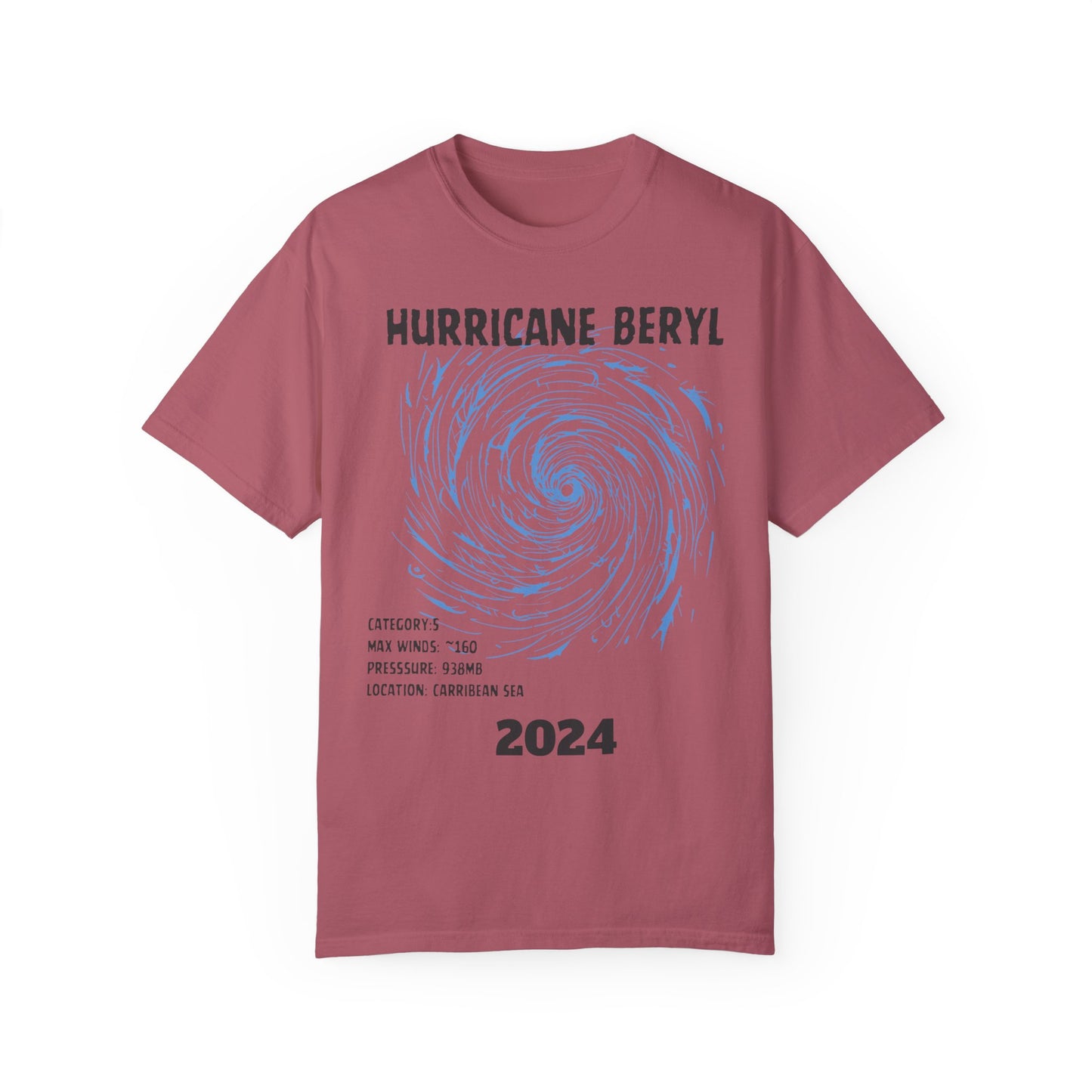 Storm T-Shirt Hurricane Beryl, Texas Hurricane, Hurricane 2024 Crimson