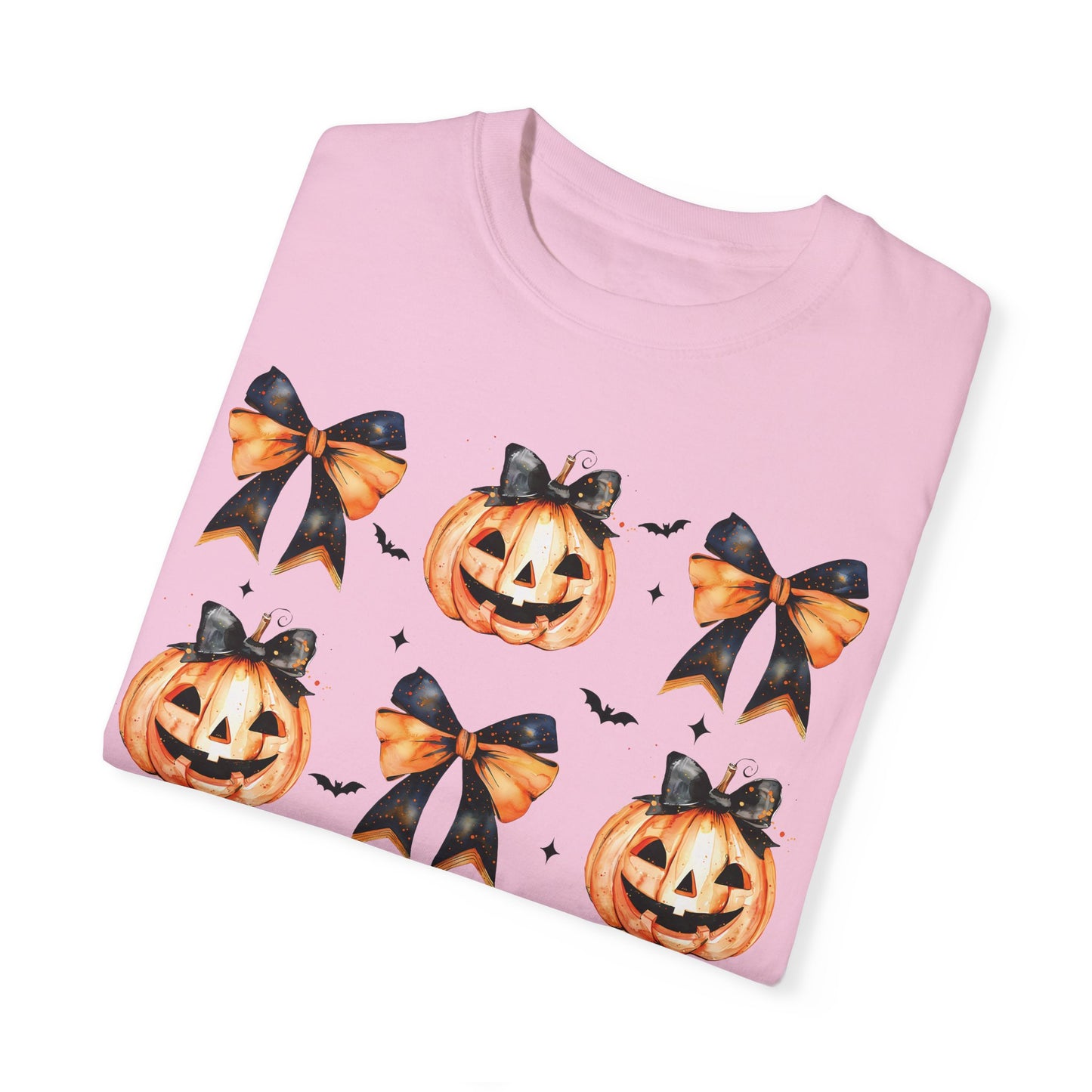 Halloween Pumpkin Coquette Bow Shirt