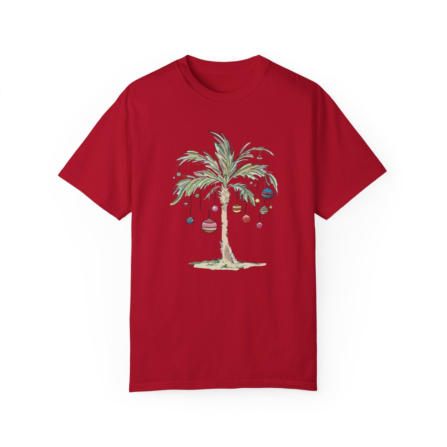 Christmas Palm Tree Shirt - Tropical Xmas Gift Red