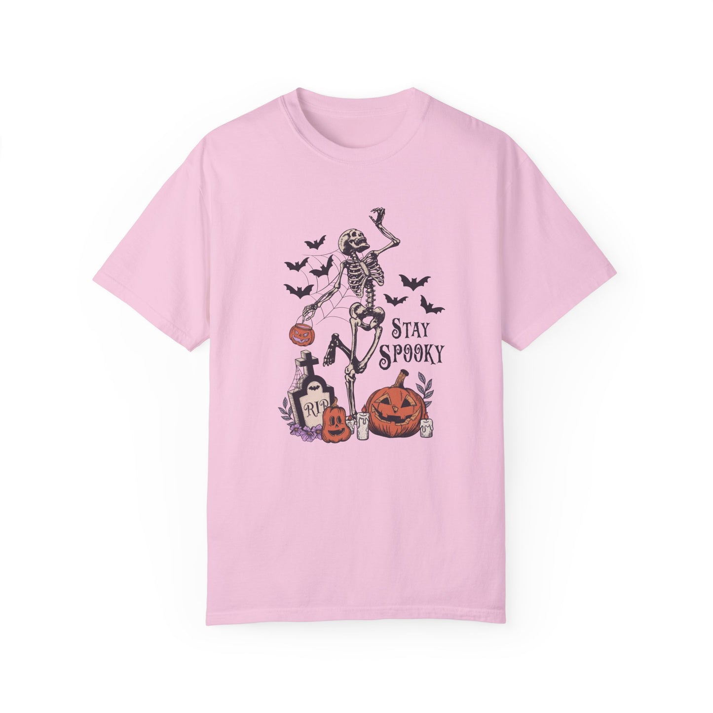 Comfort Colors® Dancing Skeleton Shirt - Stay Spooky Shirt Blossom