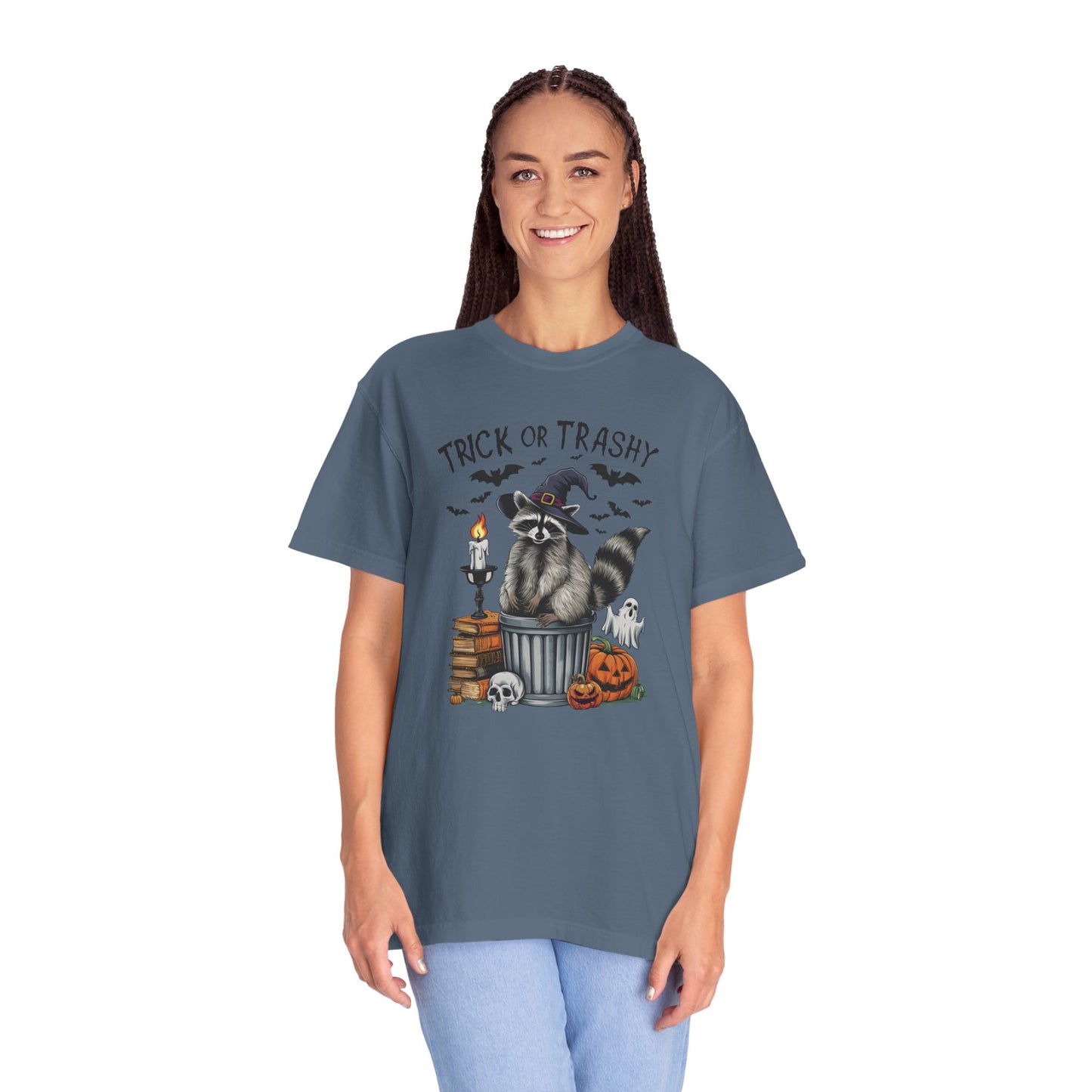 Trick or Trashy Raccoon Vintage Graphic T-shirt