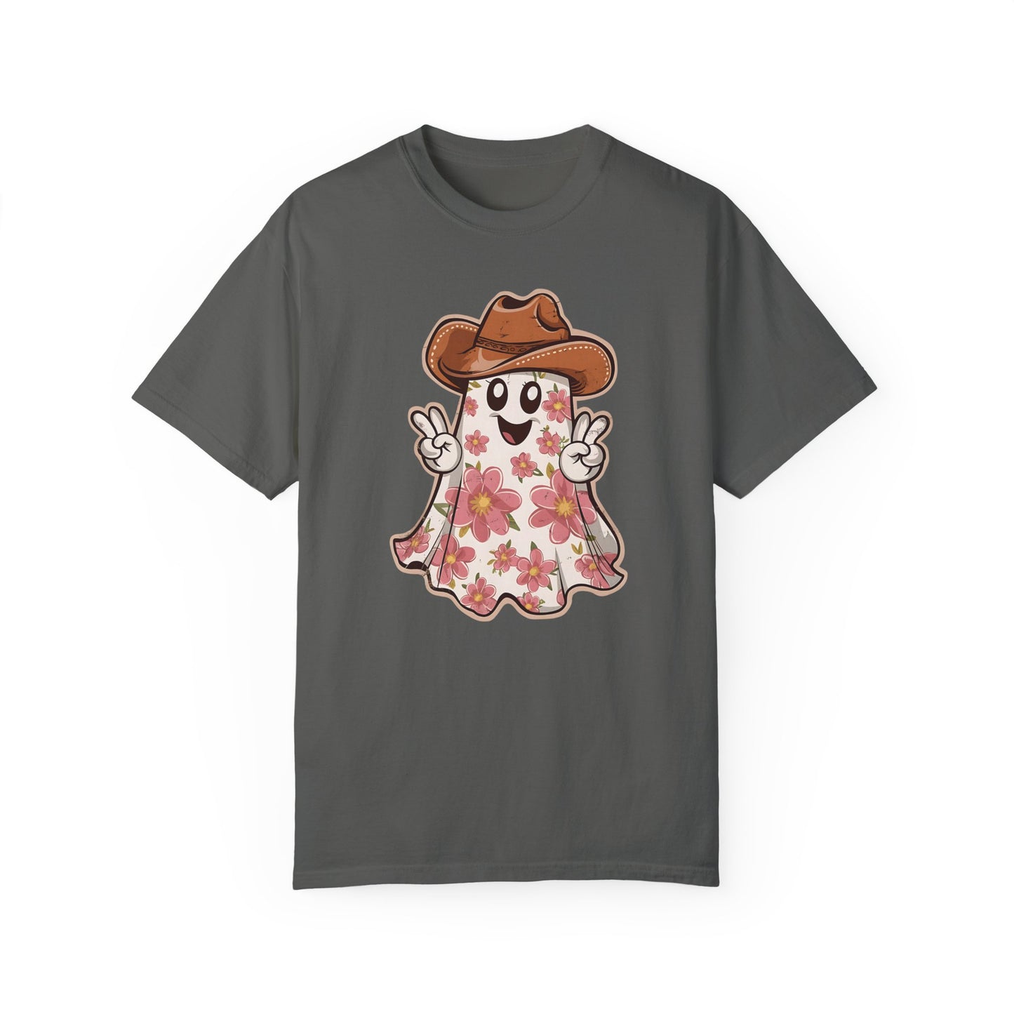Floral Halloween Cowboy Ghost Howdy Western Shirt - Spooky Western Apparel Pepper