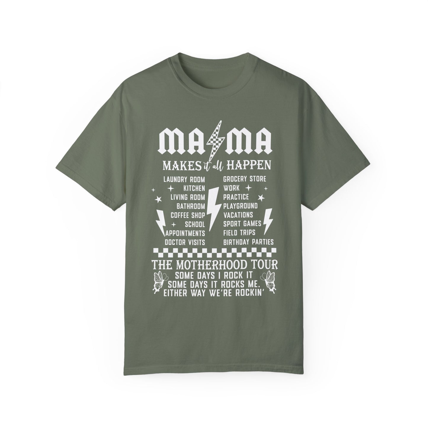 Funny Mama Summer Shirt | Humorous Mom Apparel Moss