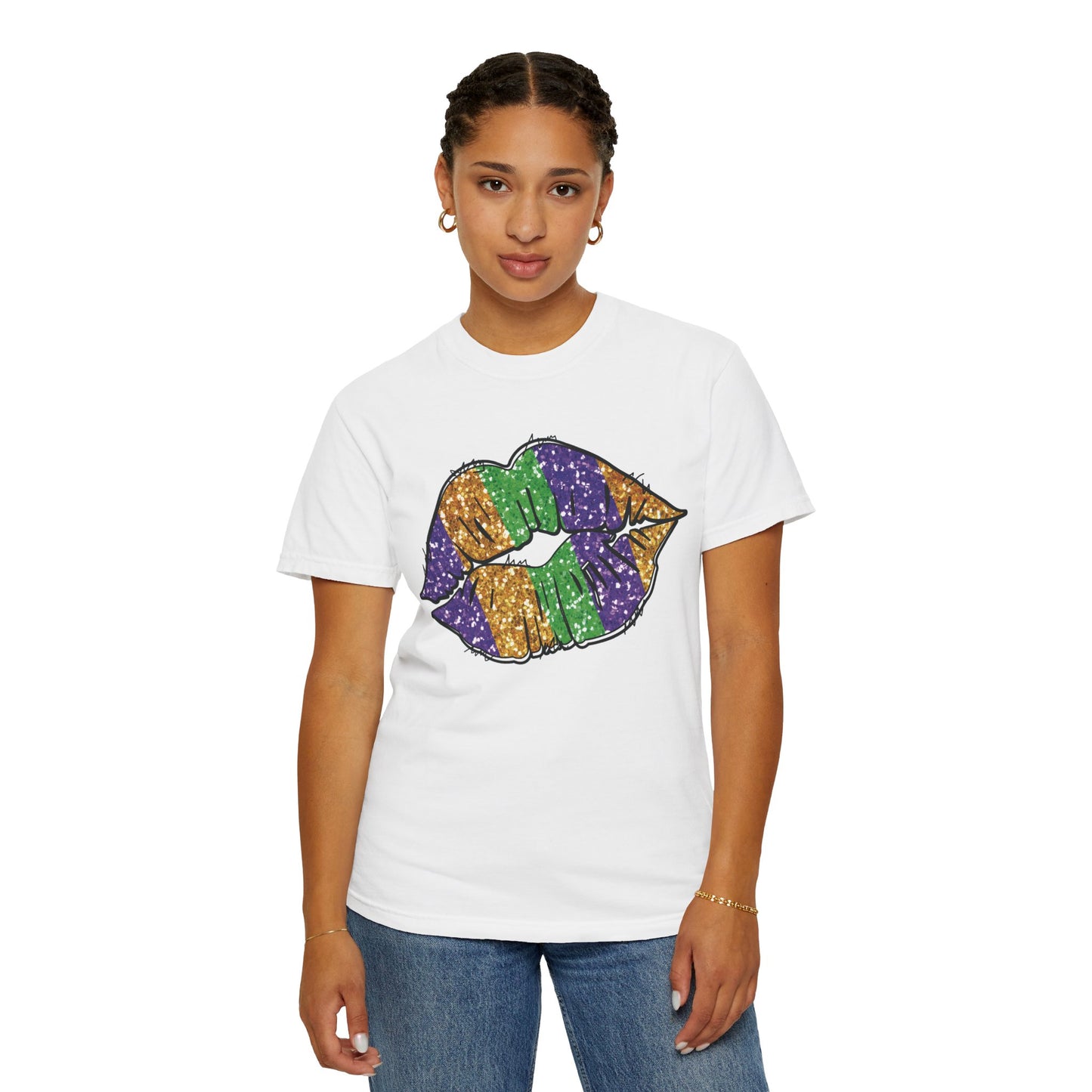 Comfort Colors Mardi Gras Lip Shirt