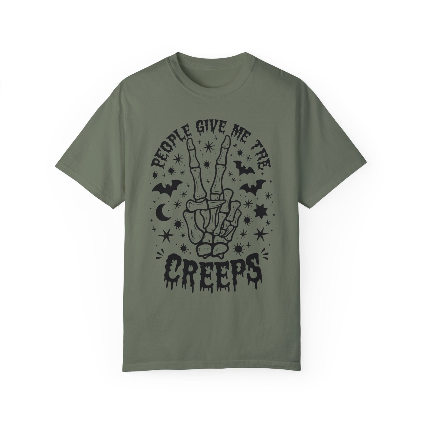People Give Me The Creeps Halloween Horror Shirt Moss