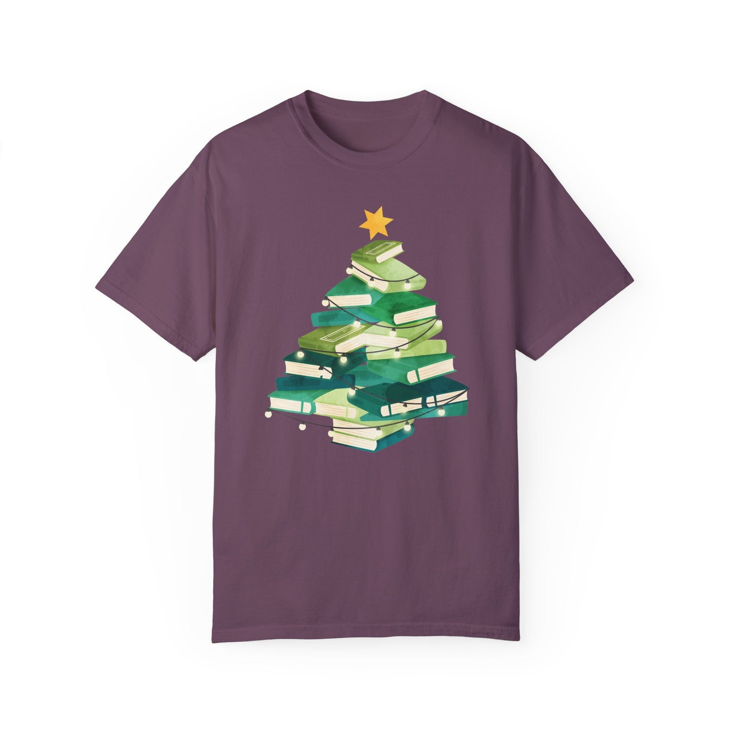 Christmas Book Tree Shirt, Christmas Gift,Book Lovers Christmas Gift,Bookworm Christmas Shirt Berry