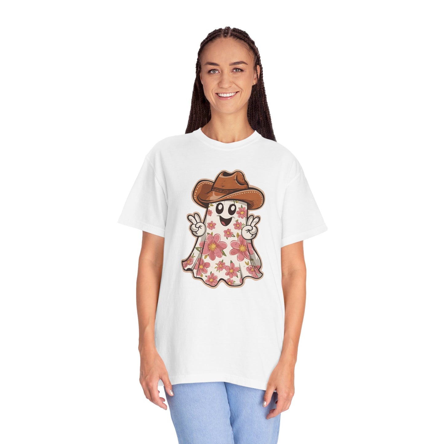 Floral Halloween Cowboy Ghost Howdy Western Shirt - Spooky Western Apparel