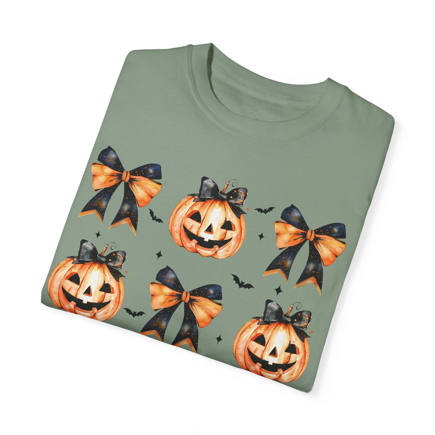 Halloween Pumpkin Coquette Bow Shirt