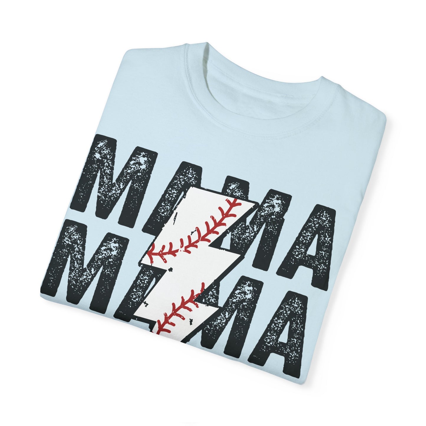 Comfort Colors Baseball Mama Shirt Chambray