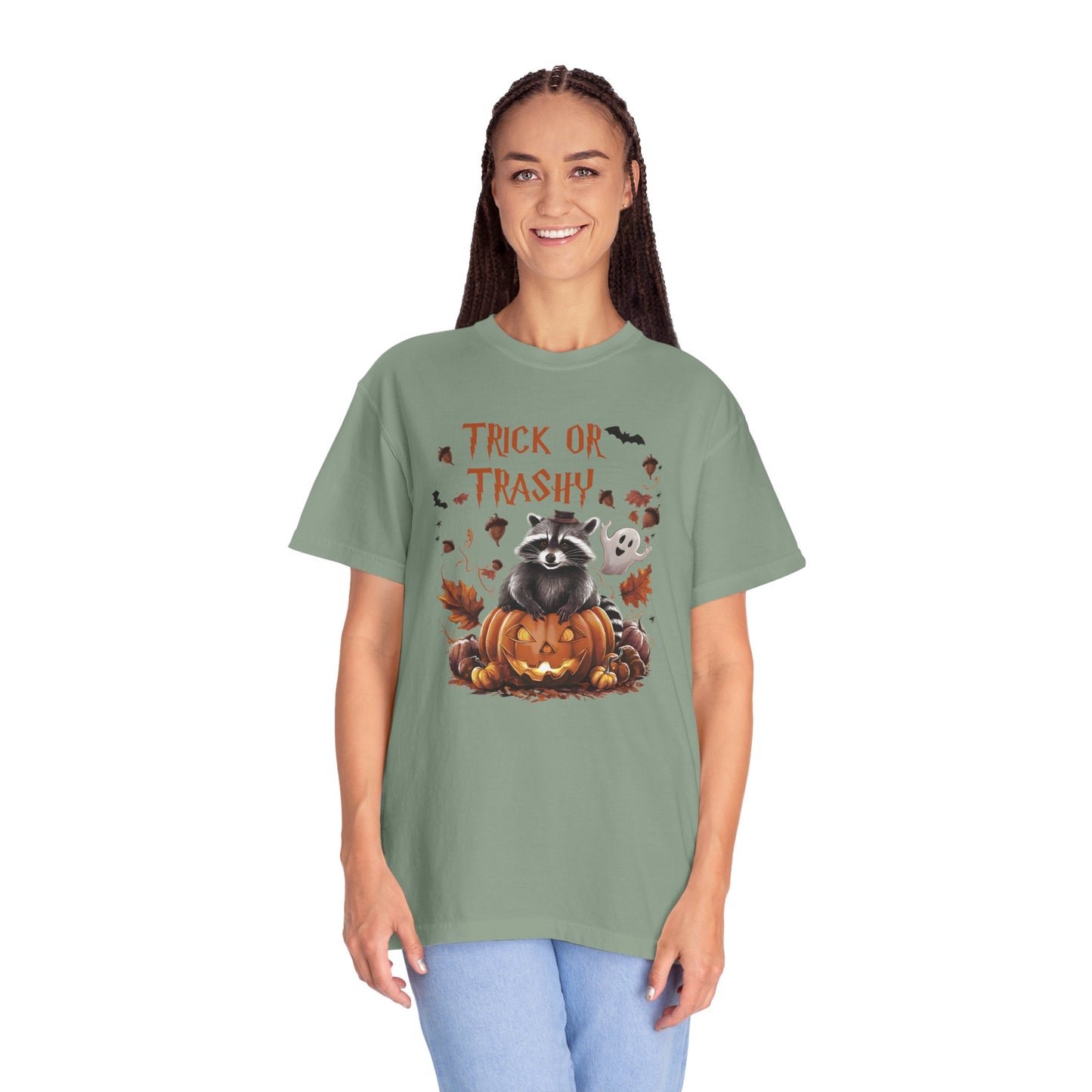 Comfort Colors® Trick or Trashy Racoon Halloween Shirt