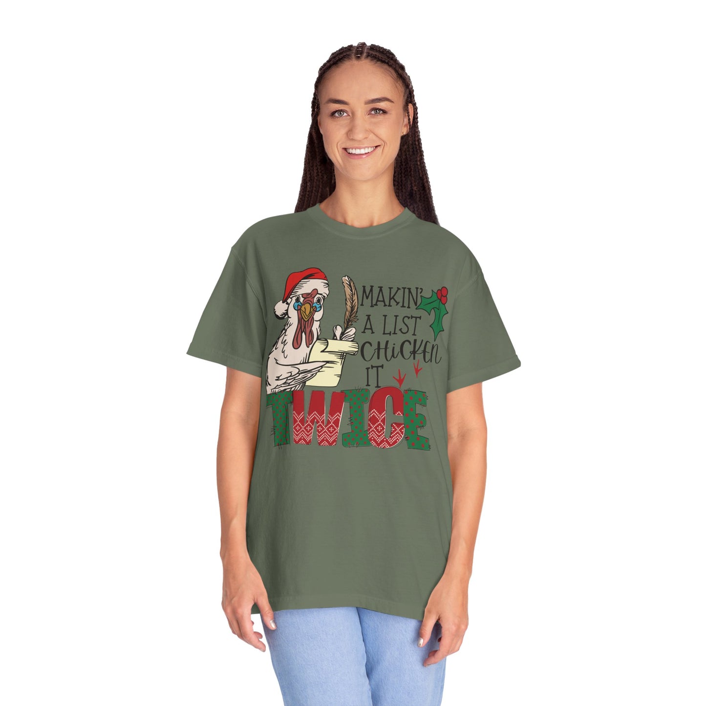 Making a list chicken it twice Christmas chicken Shirt