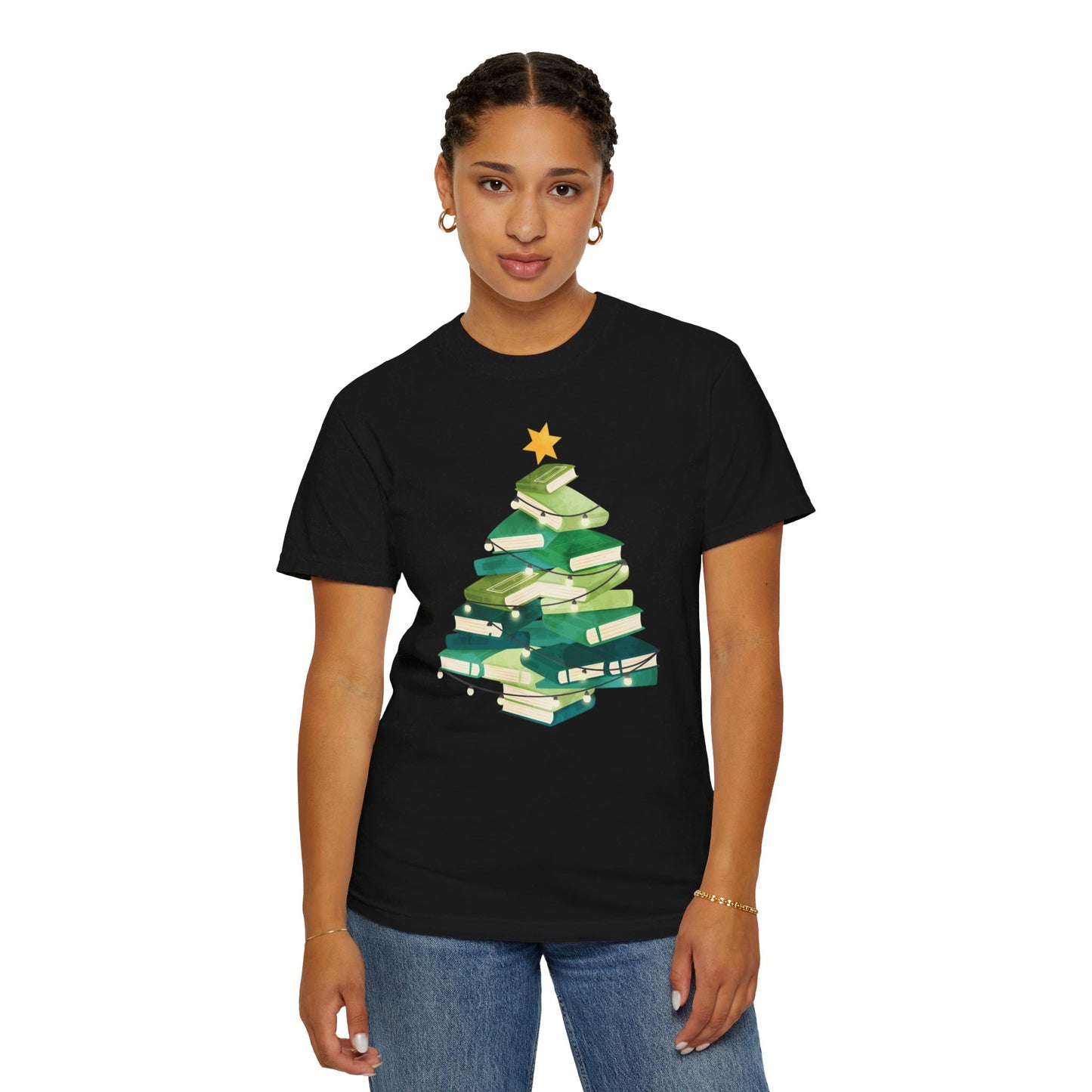 Christmas Book Tree Shirt, Christmas Gift,Book Lovers Christmas Gift,Bookworm Christmas Shirt