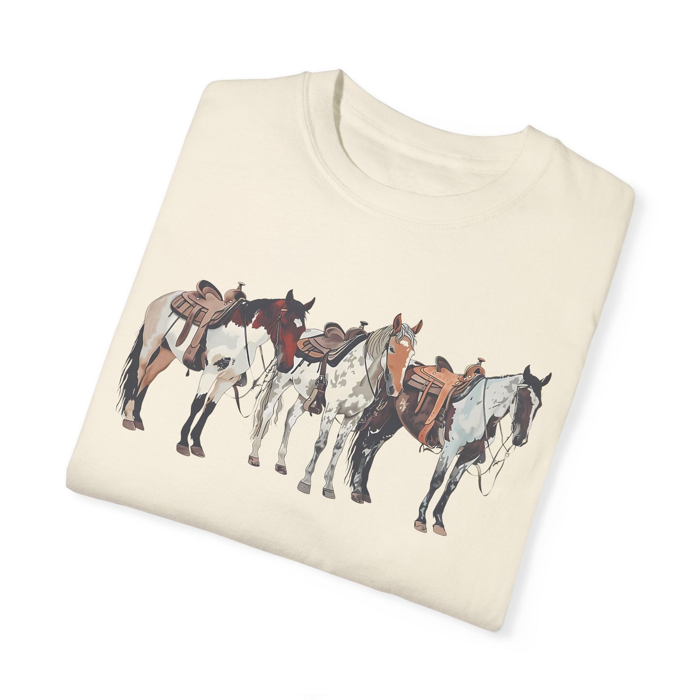 Western Horse Shirt | Cowboy Style Clothing for Horse Lovers Ivory