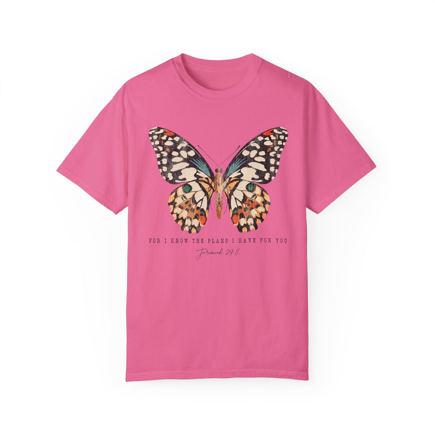 Jeremiah 29:11 Butterfly Shirt - Inspirational Christian Apparel Crunchberry