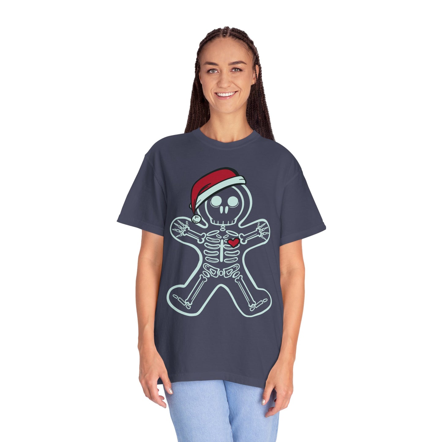 Gingerbread Man X-Ray Shirt | Funny Xmas X-Ray Technician Santa Hat Gift