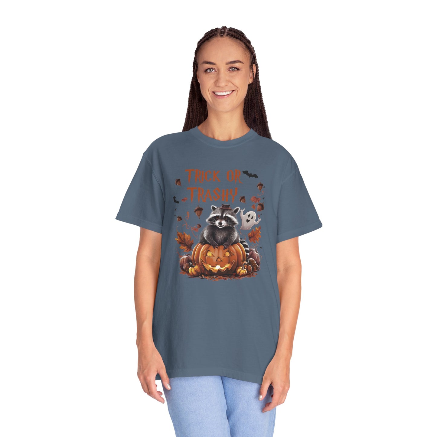 Comfort Colors® Trick or Trashy Racoon Halloween Shirt