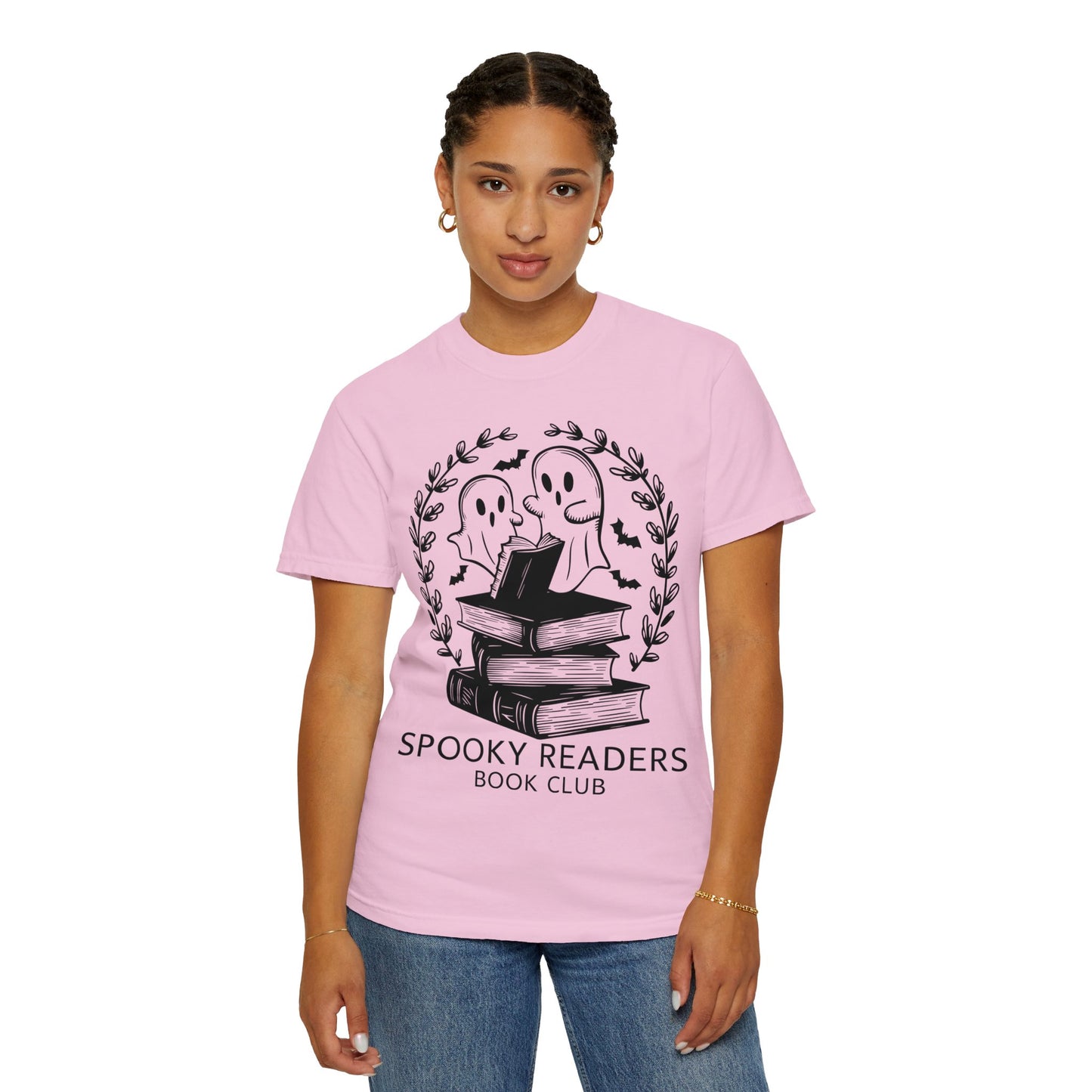 Comfort Colors Spooky Book Club Shirt, Book Ghost Shirt, Halloween Shirt