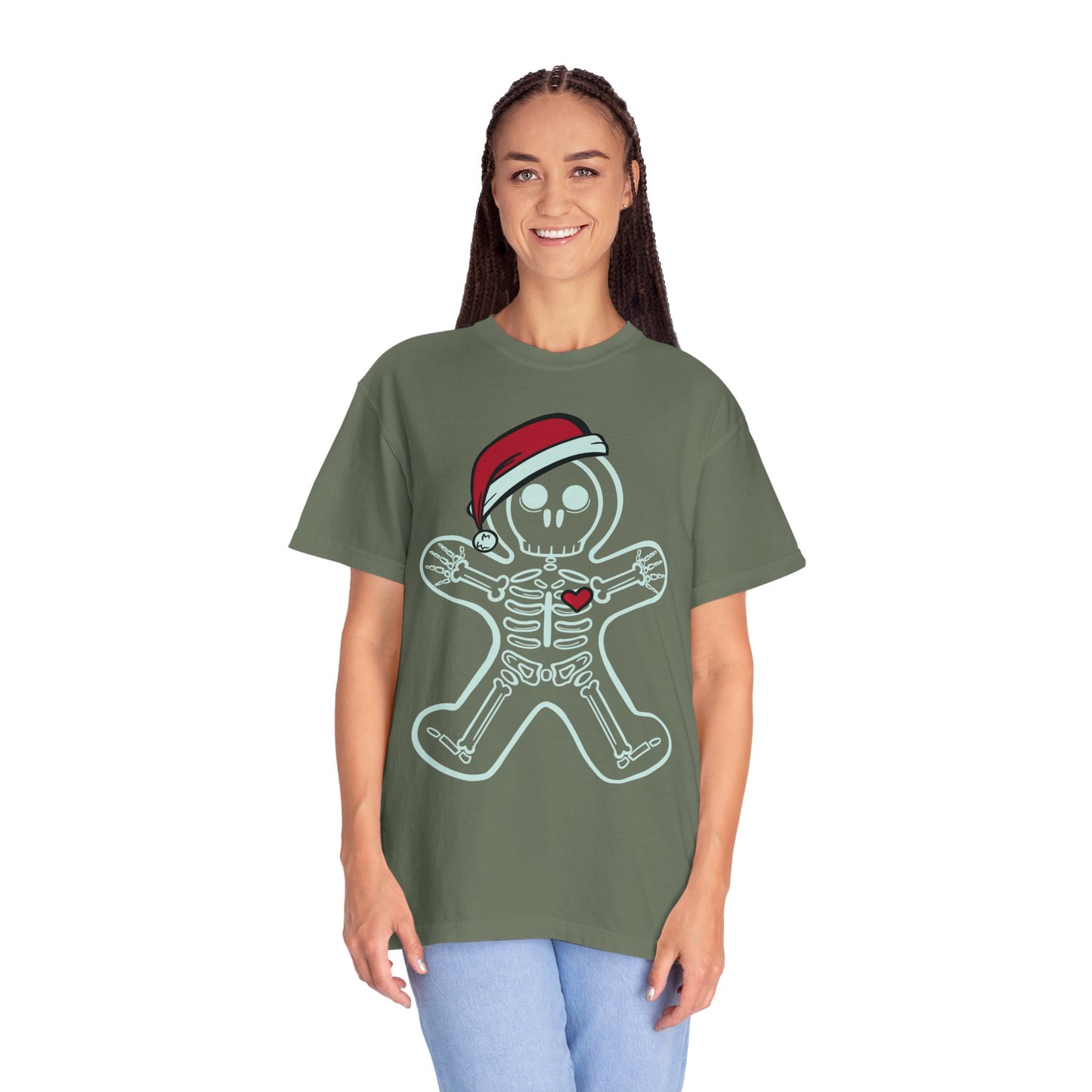 Gingerbread Man X-Ray Shirt | Funny Xmas X-Ray Technician Santa Hat Gift
