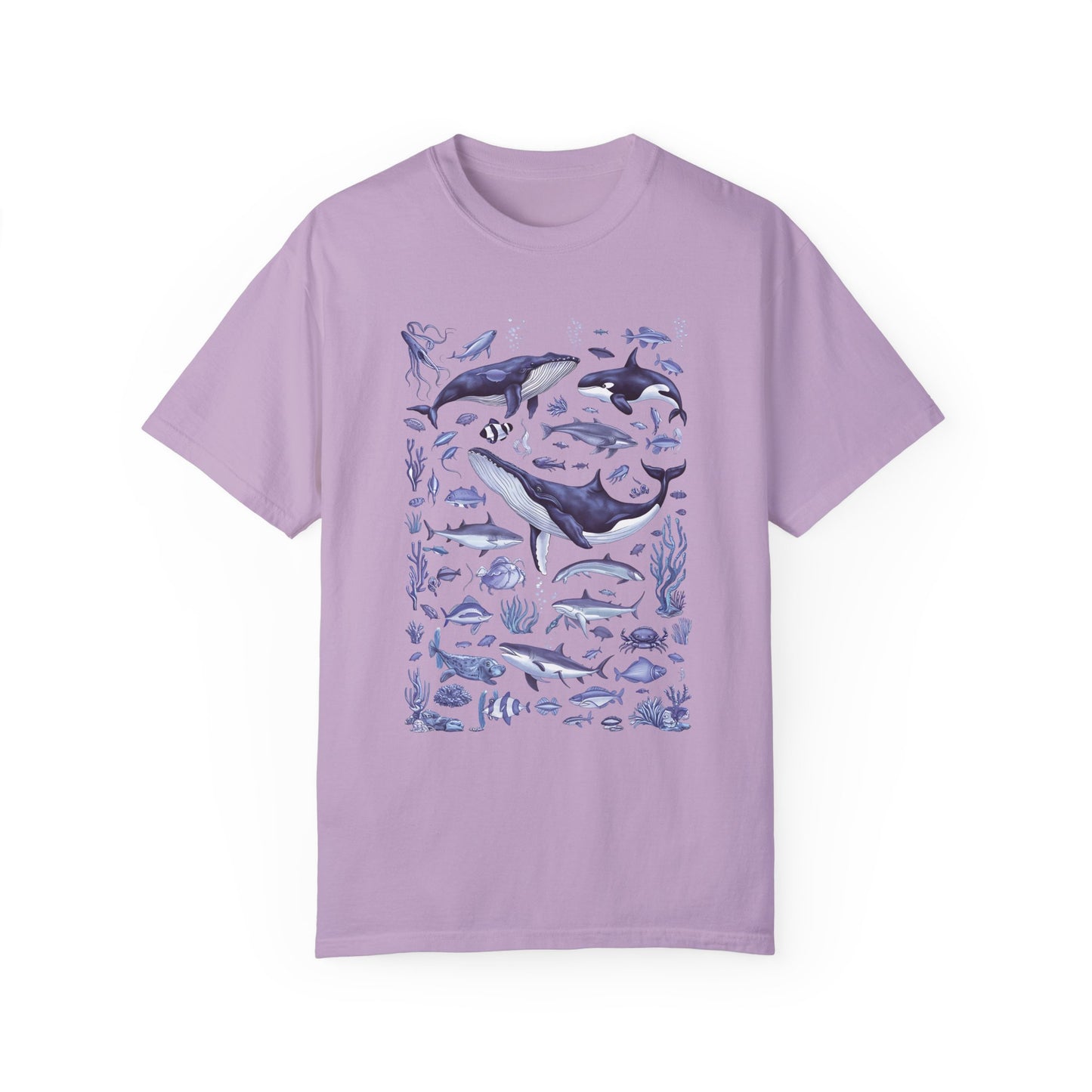 Vintage 90s Tattoo Sea Animal Tshirt Orchid