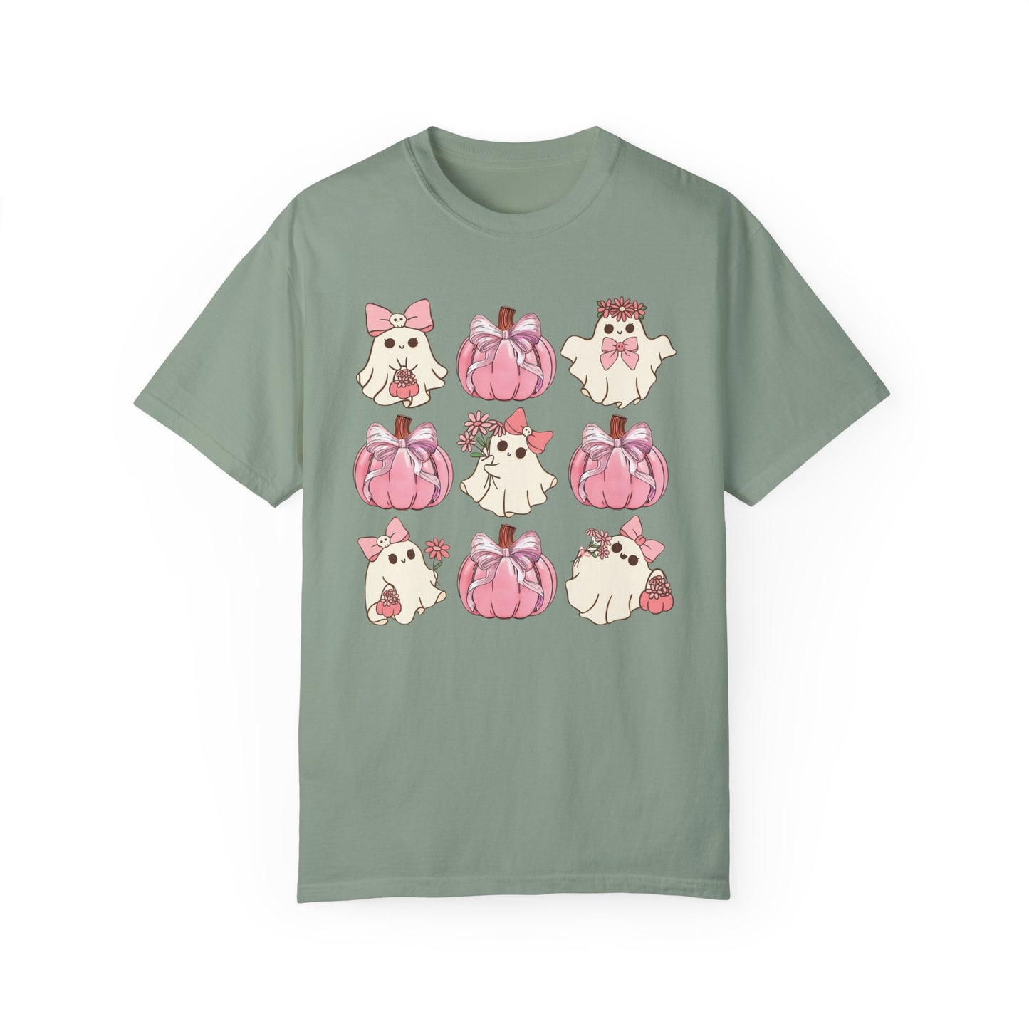 Halloween Coquette Pink Pumpkin Shirt Bay