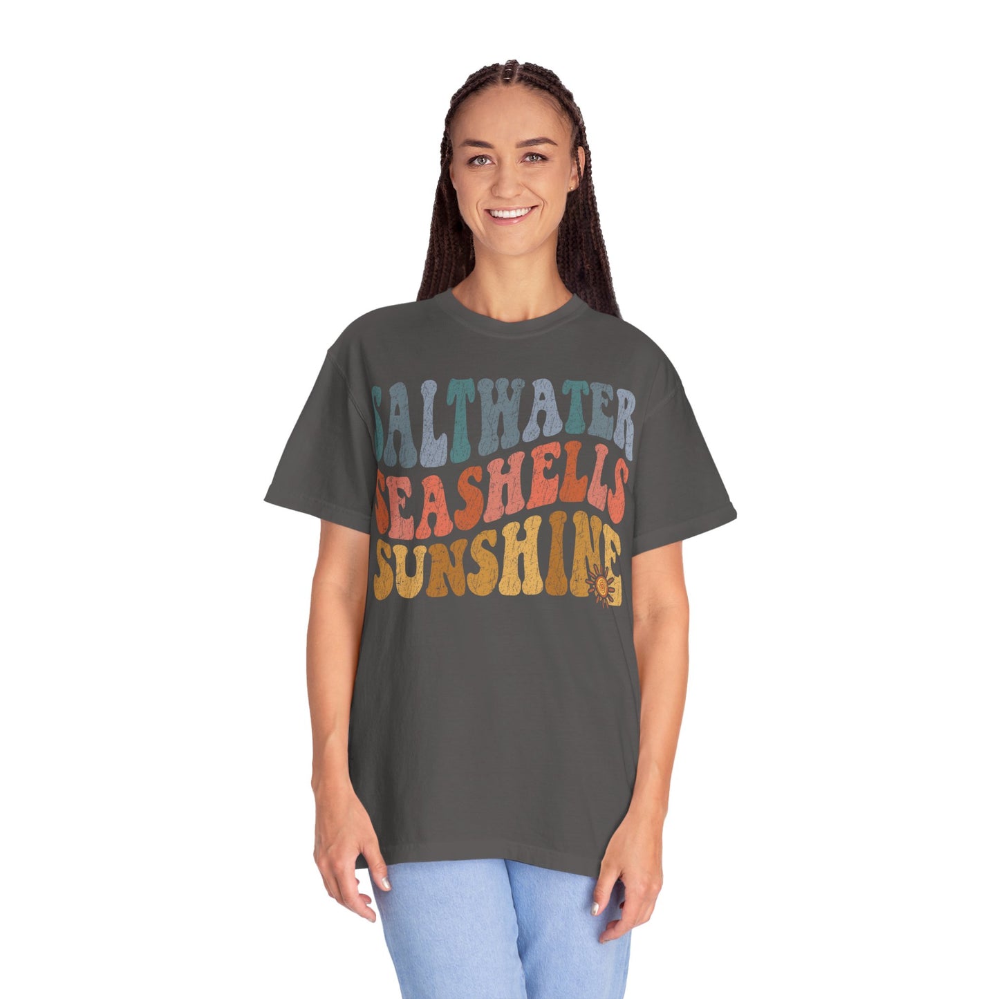 Comfort Colors Saltwater Seashells Sunshine Summer Shirt