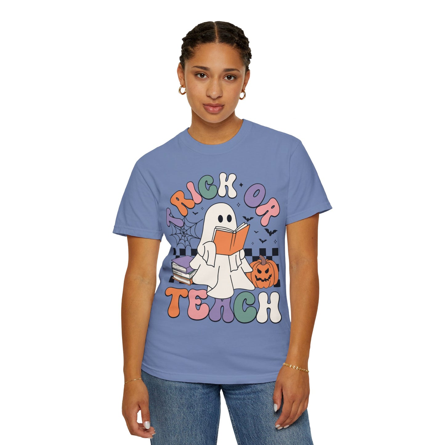 Comfort Colors Teacher Halloween Shirt - Trick or Teach Shirt