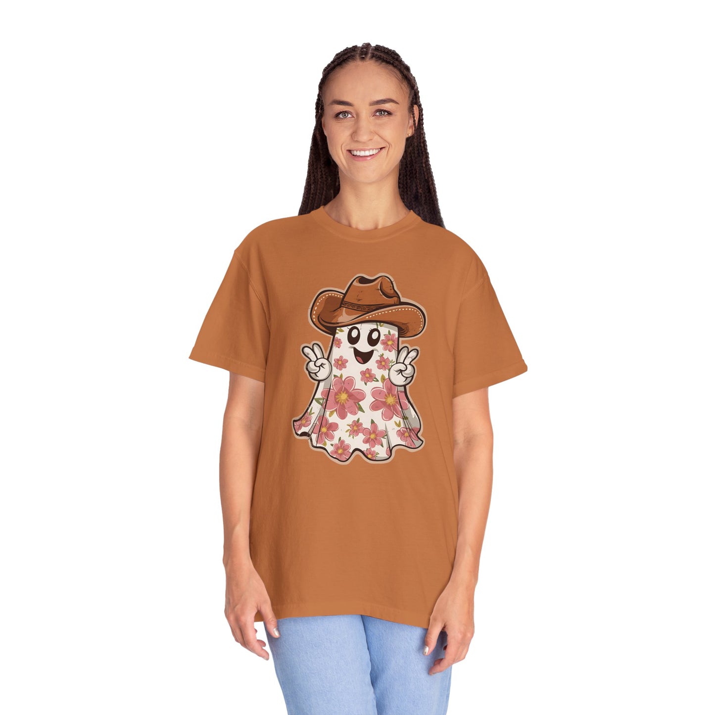 Floral Halloween Cowboy Ghost Howdy Western Shirt - Spooky Western Apparel