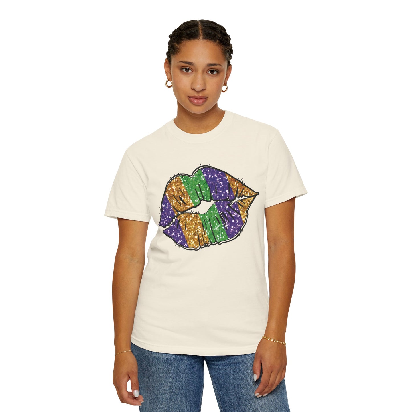 Comfort Colors Mardi Gras Lip Shirt