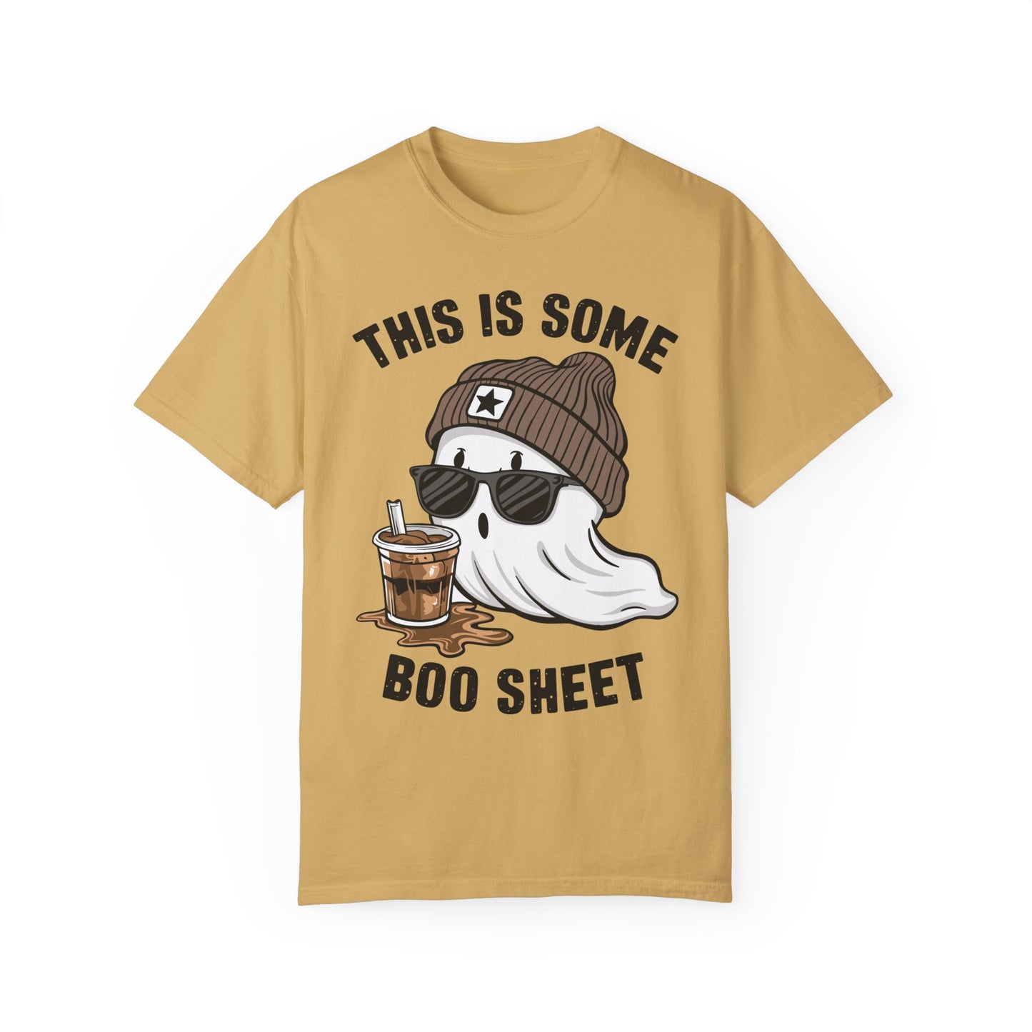 This Is Some Boo Sheet T-Shirt - Halloween Shirt Mustard