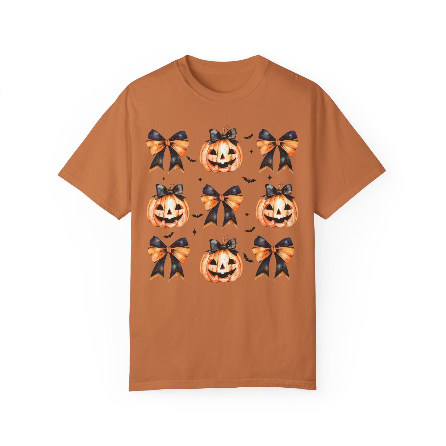 Halloween Pumpkin Coquette Bow Shirt Yam