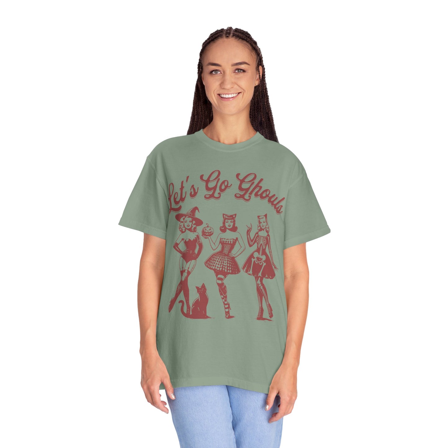 Lets Go Ghouls Witches Shirt - Spooky Girls Comfort Colors T-shirt