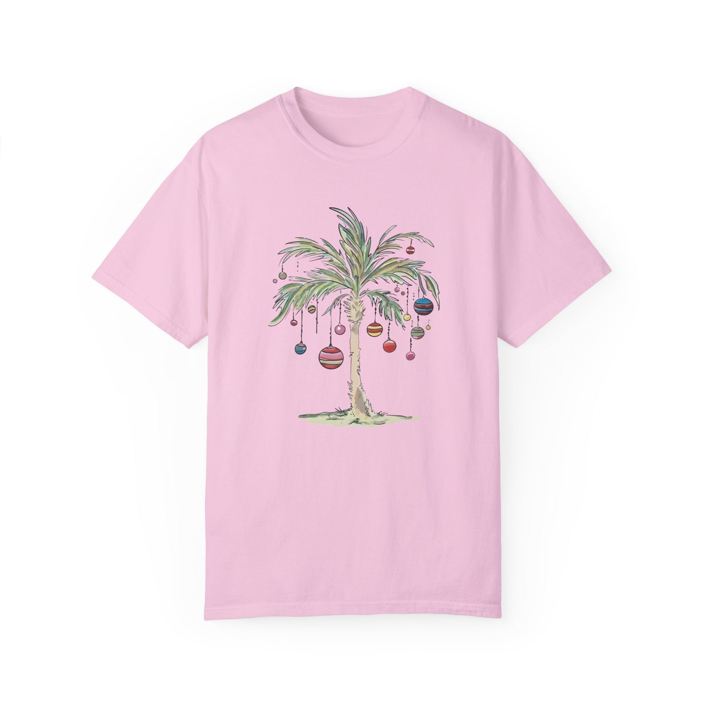 Christmas Palm Tree Shirt - Tropical Xmas Gift Blossom