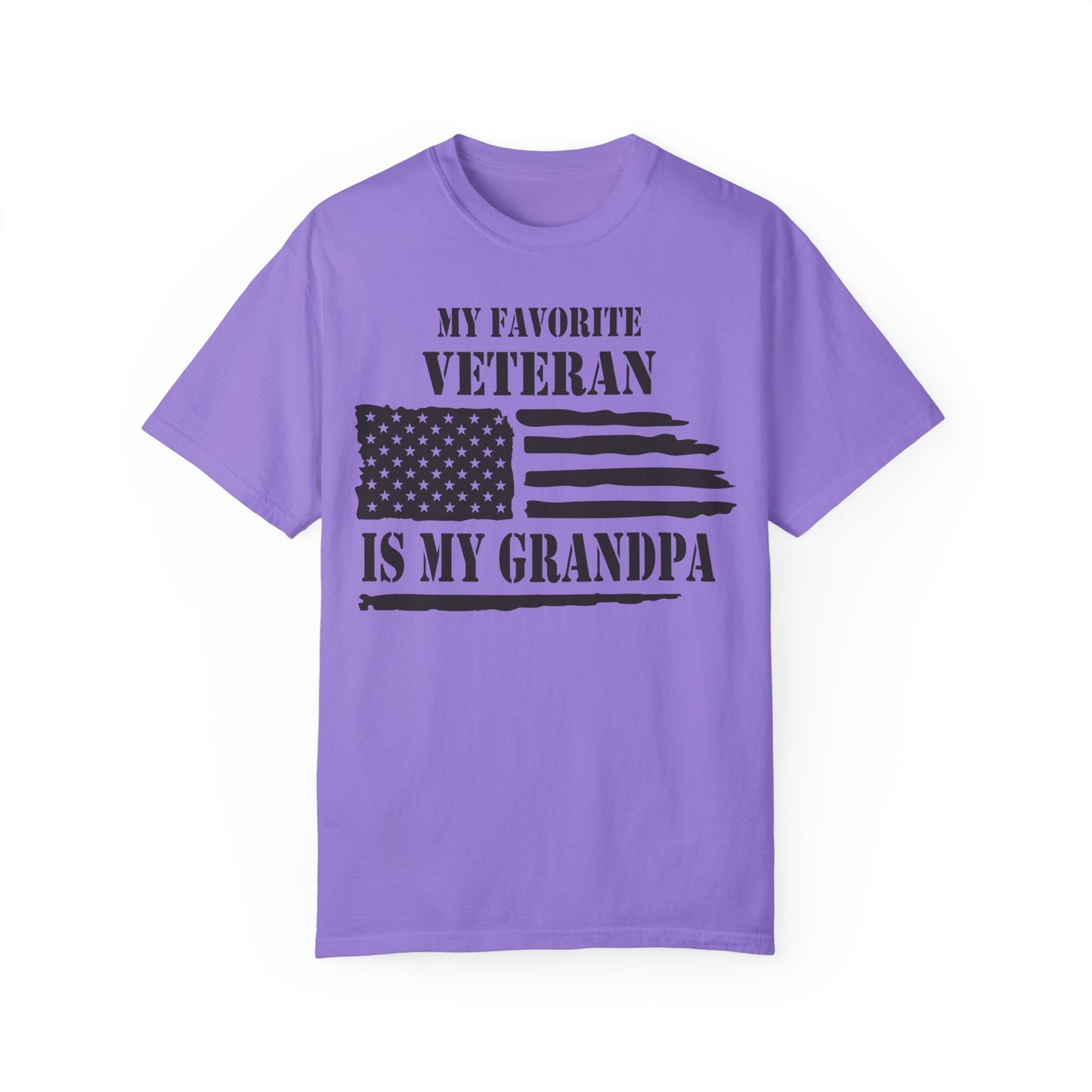 My Favorite Veteran Is My Grandpa Shirt Violet