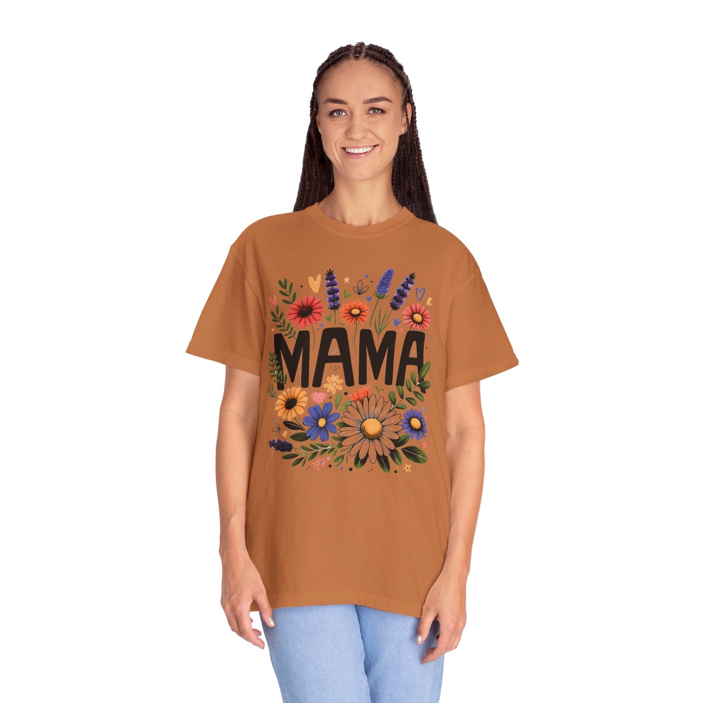 Comfort Colors Flower Mama Shirt