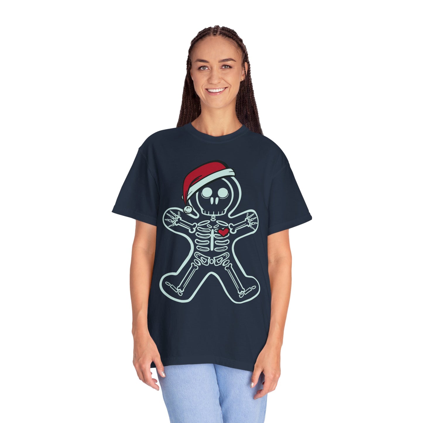 Gingerbread Man X-Ray Shirt | Funny Xmas X-Ray Technician Santa Hat Gift