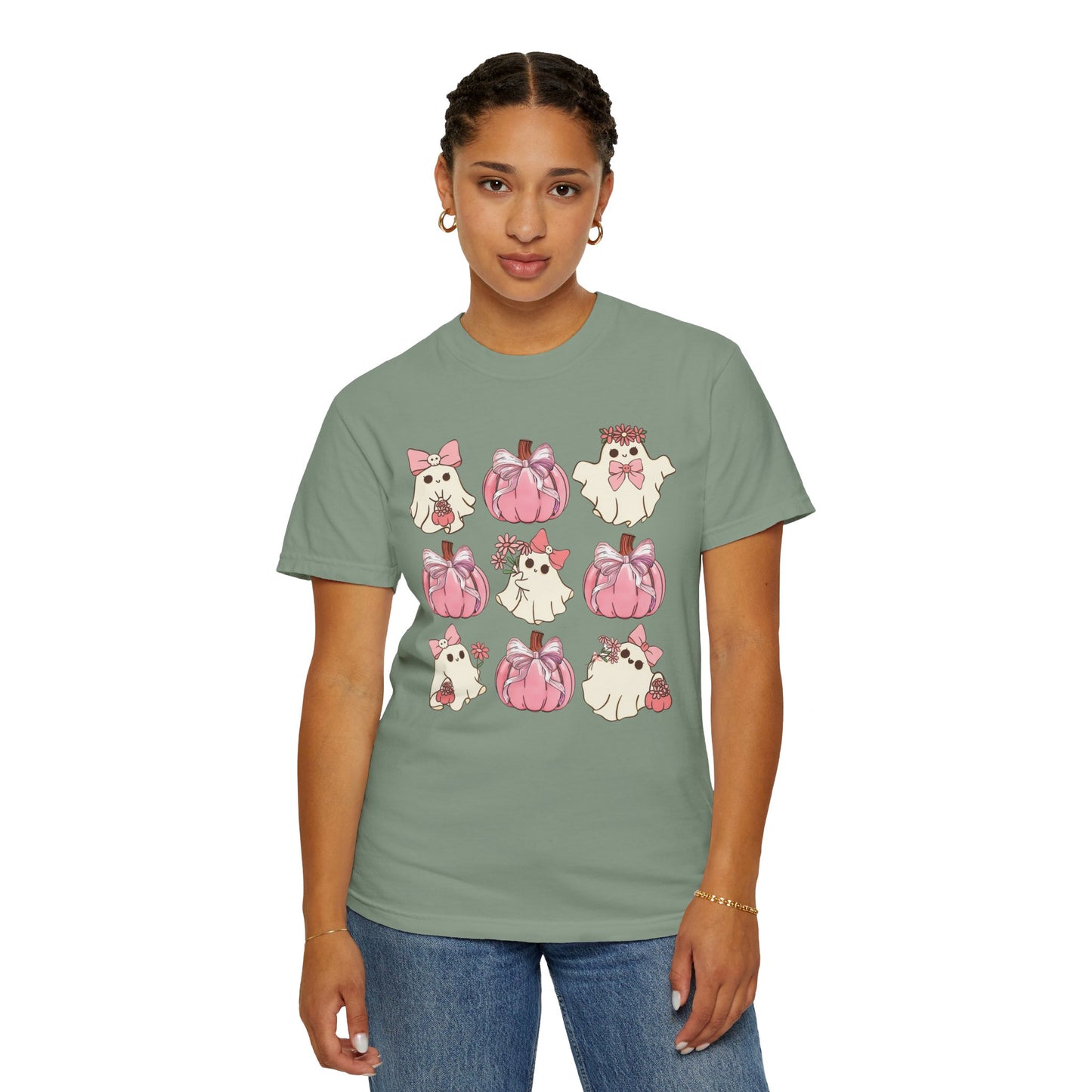 Halloween Coquette Pink Pumpkin Shirt