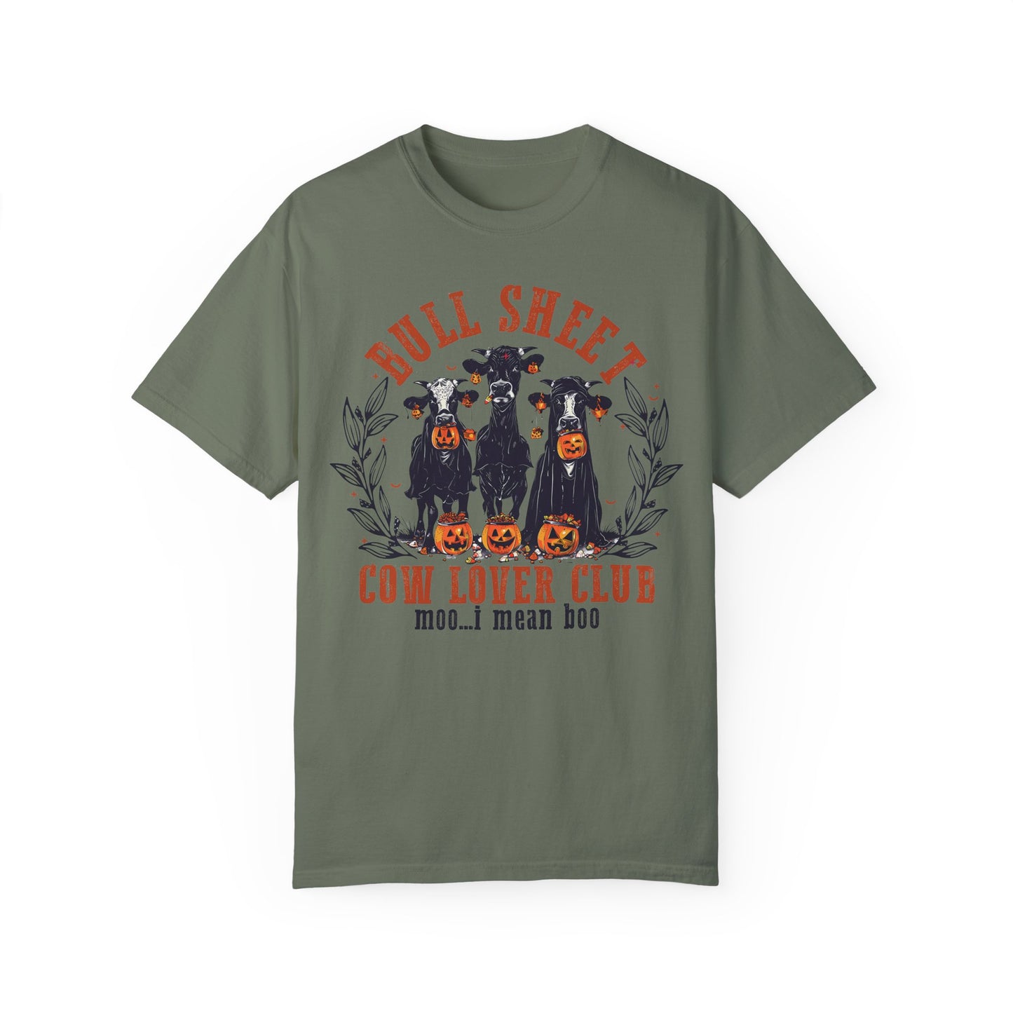 Bull Sheet Cow Lover Club Shirt Moss