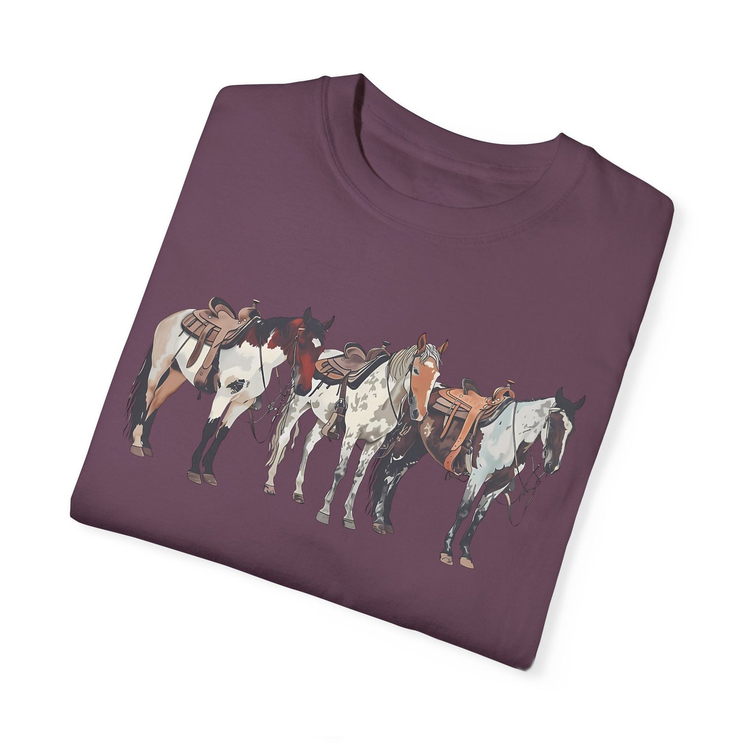 Western Horse Shirt | Cowboy Style Clothing for Horse Lovers Berry