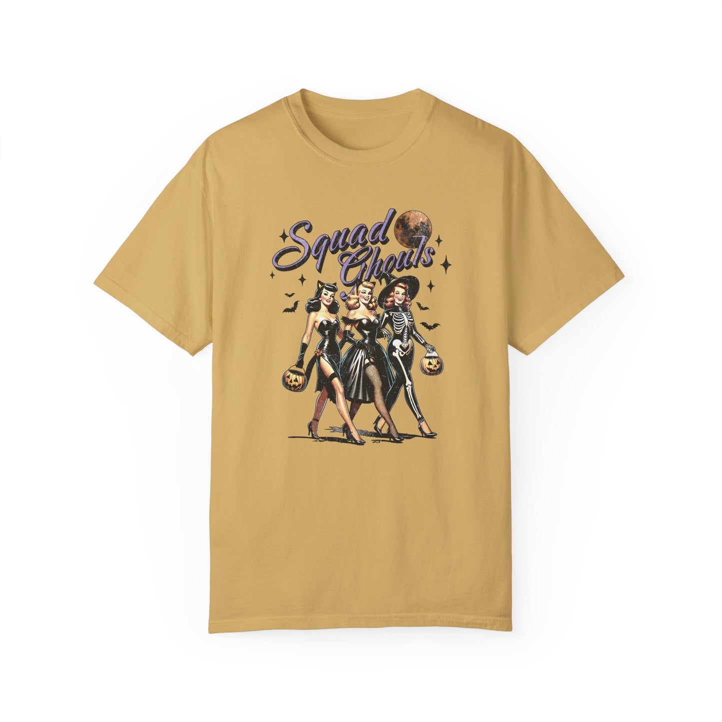 Squad Ghouls Shirt - Vintage Halloween Shirt Mustard