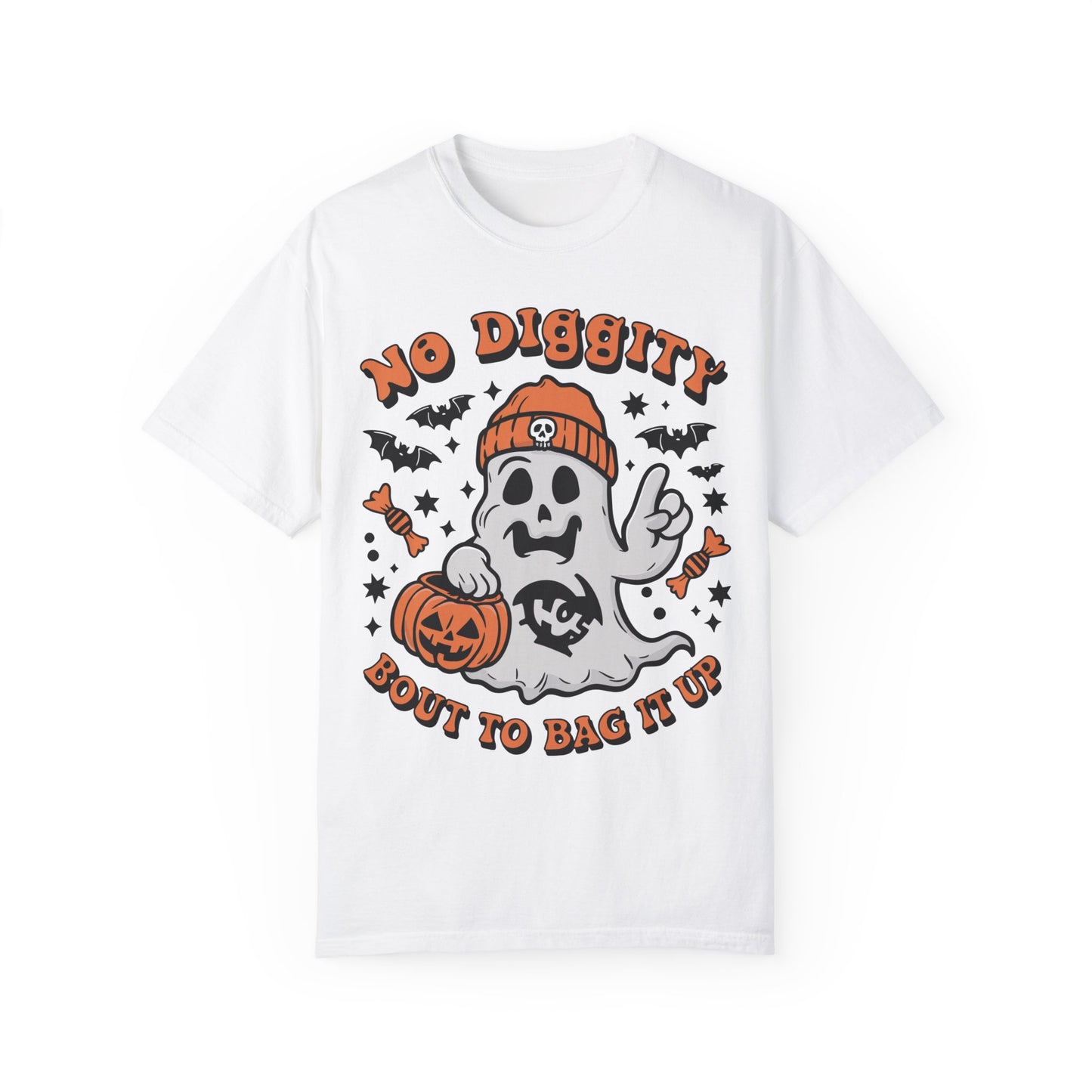 No Diggity Bout To Bag It Up Shirt - Halloween Shirt White