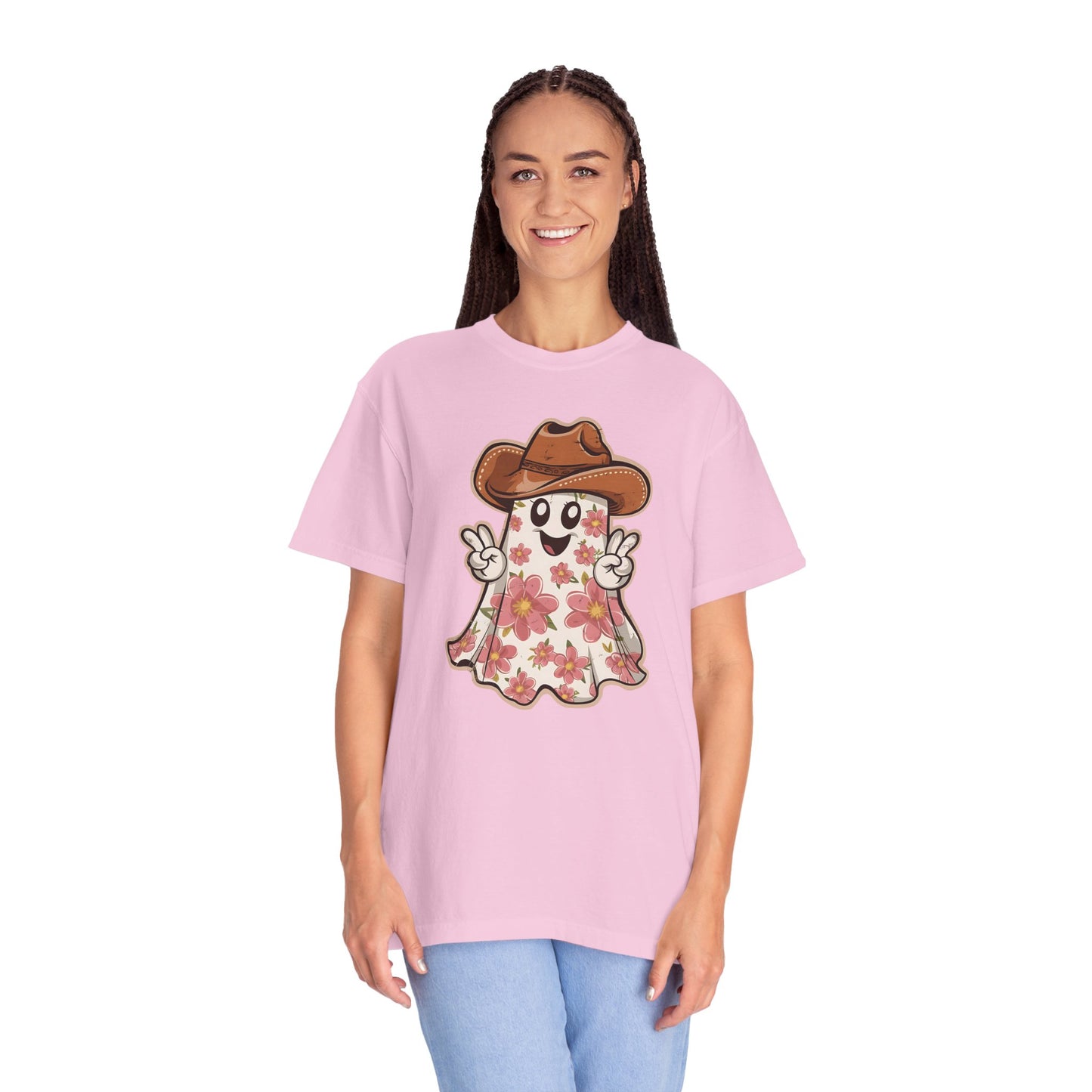 Floral Halloween Cowboy Ghost Howdy Western Shirt - Spooky Western Apparel