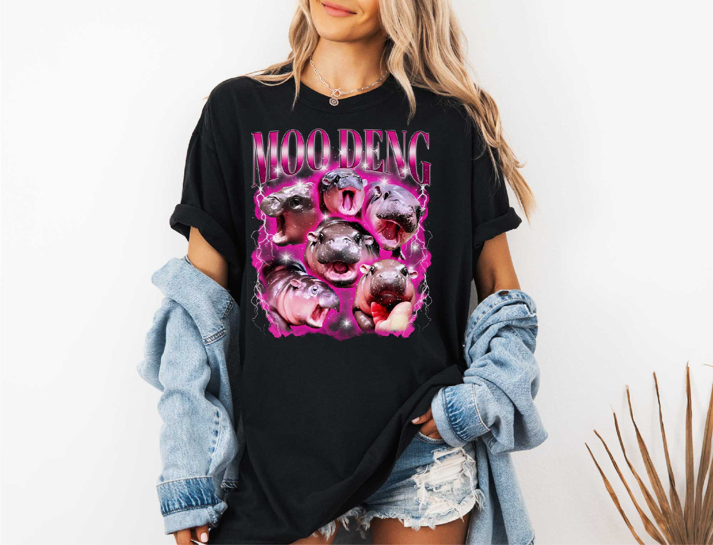 Moo Deng Memes T-shirt