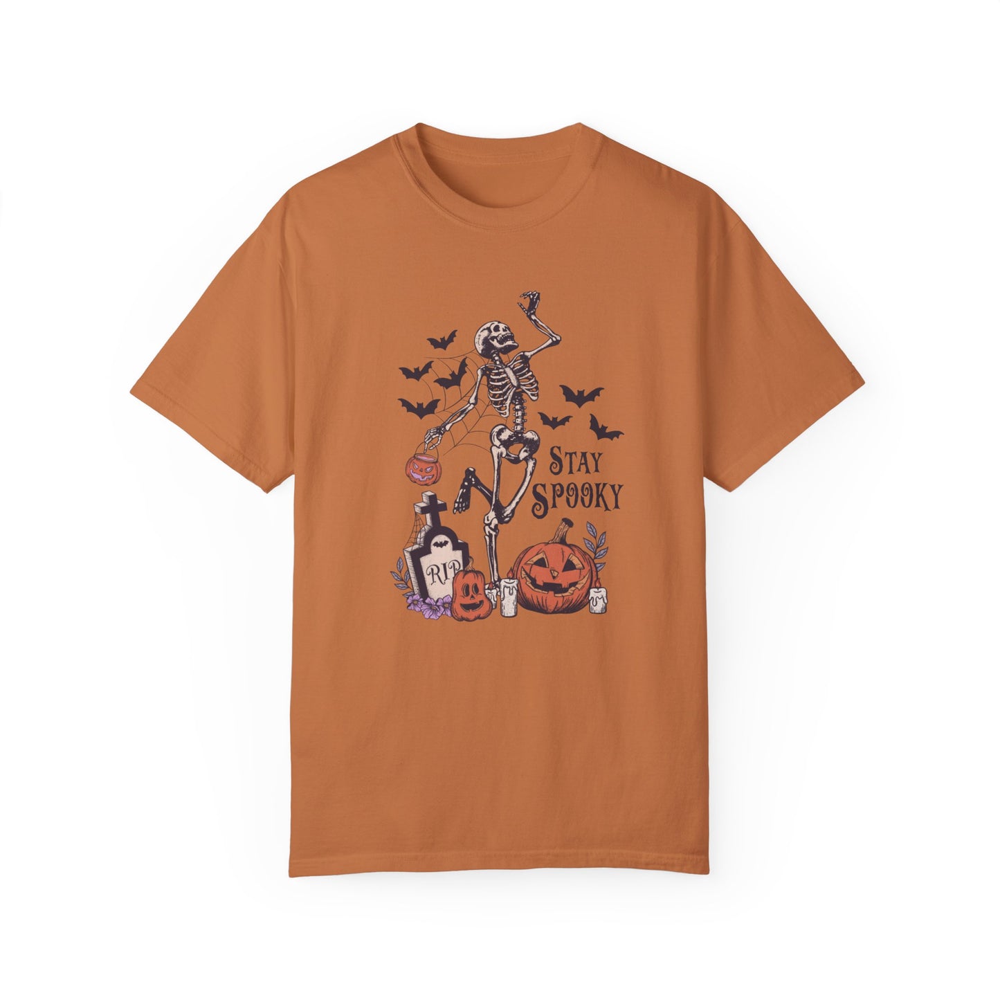 Comfort Colors® Dancing Skeleton Shirt - Stay Spooky Shirt Yam