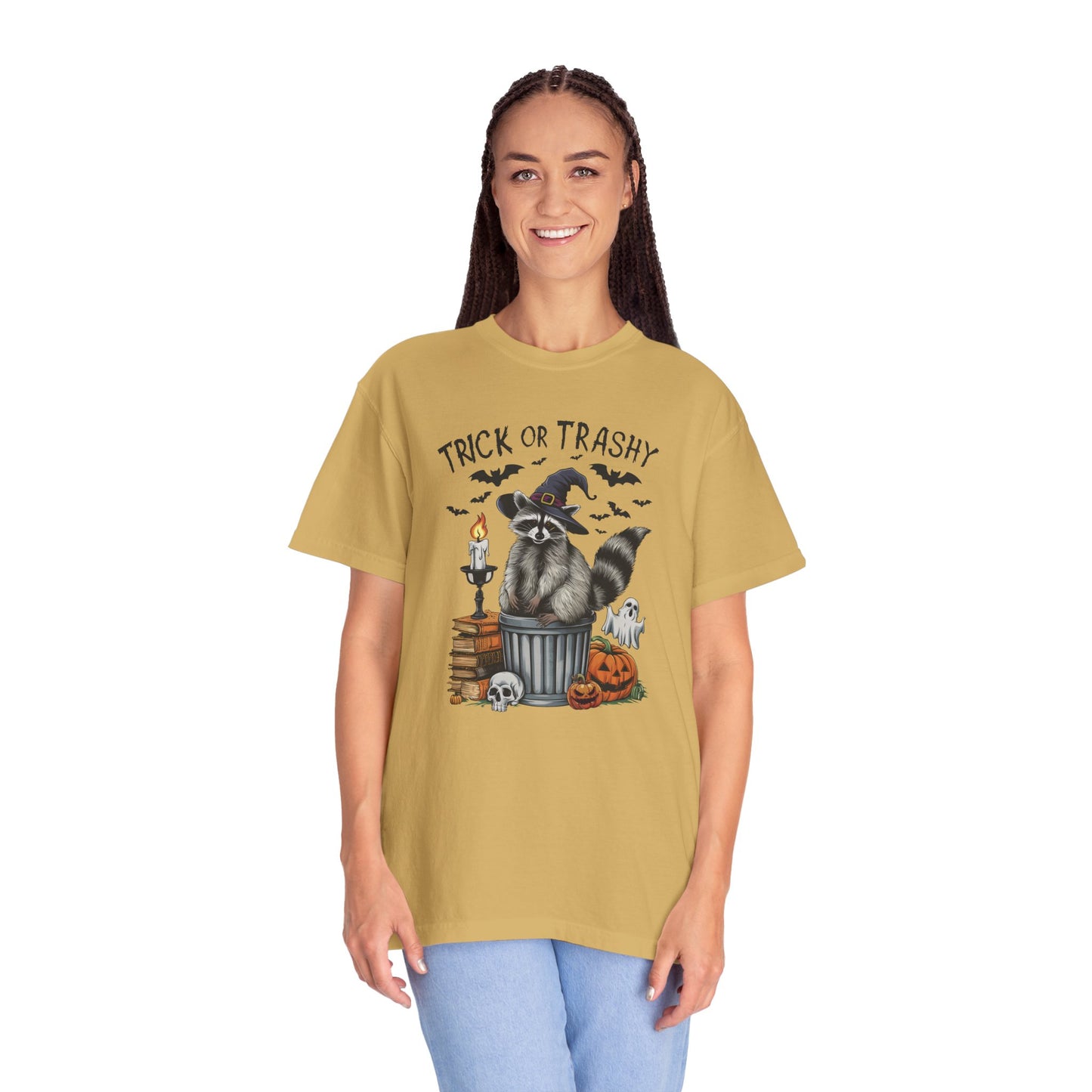 Trick or Trashy Raccoon Vintage Graphic T-shirt