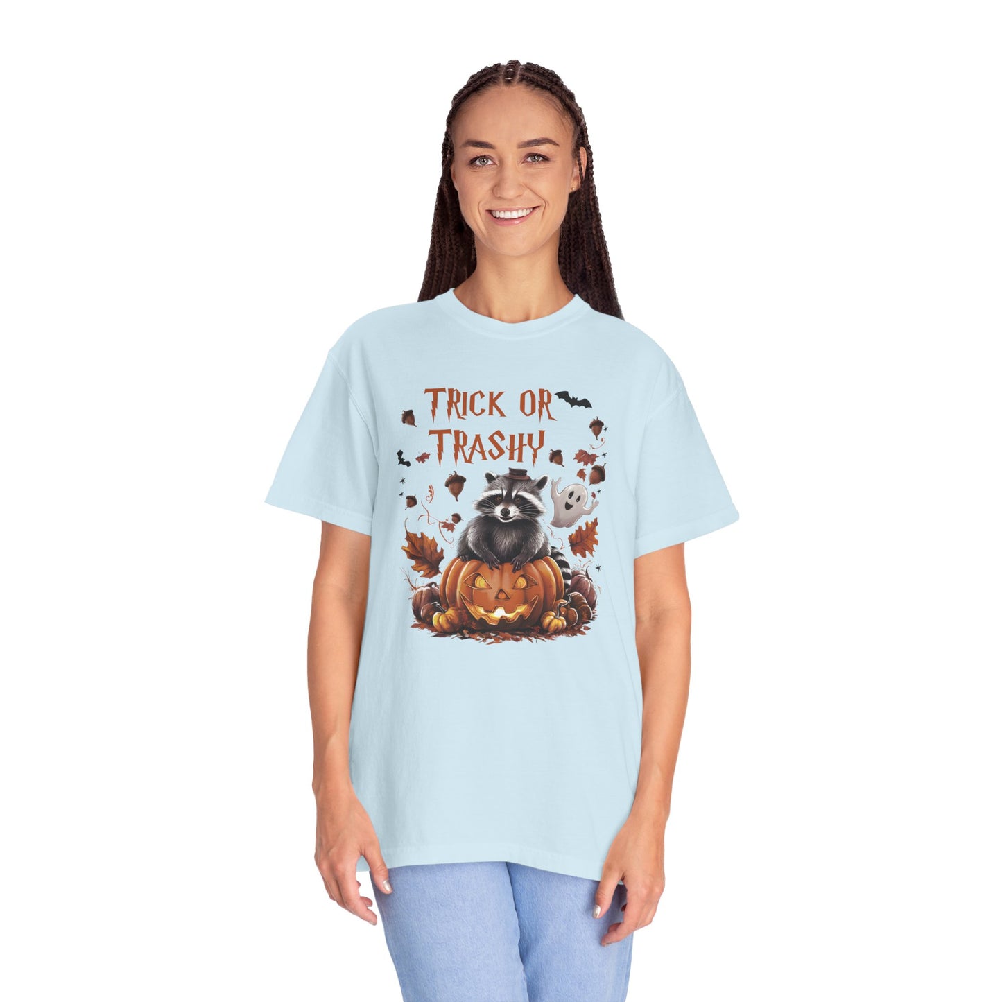 Comfort Colors® Trick or Trashy Racoon Halloween Shirt