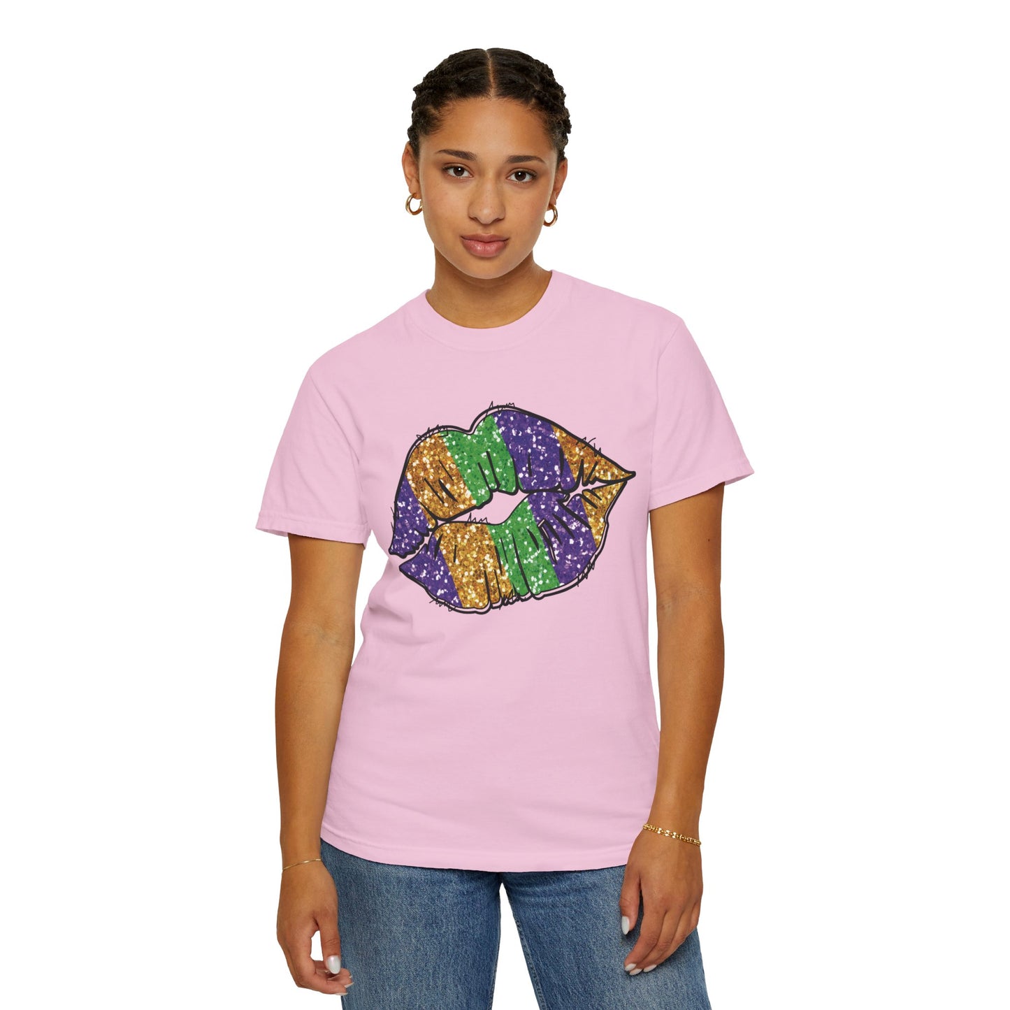 Comfort Colors Mardi Gras Lip Shirt