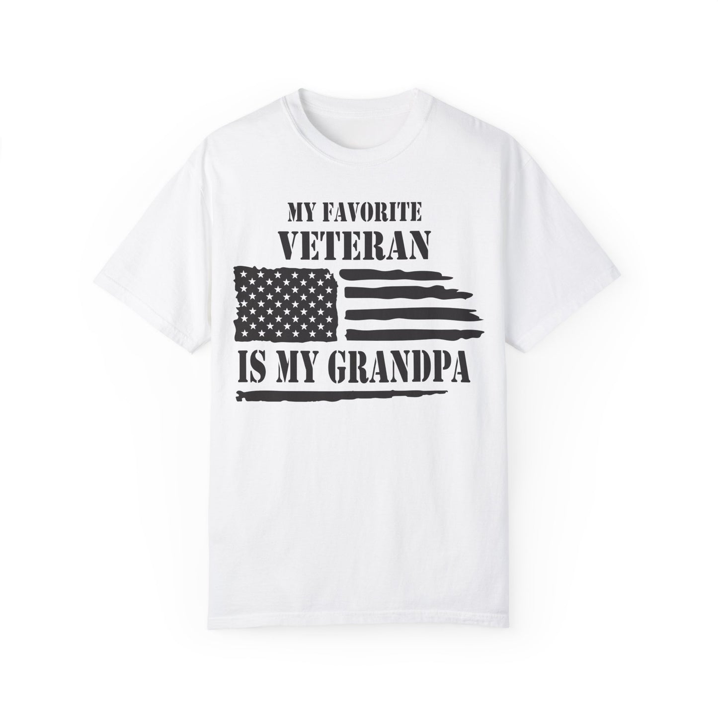 My Favorite Veteran Is My Grandpa Shirt White