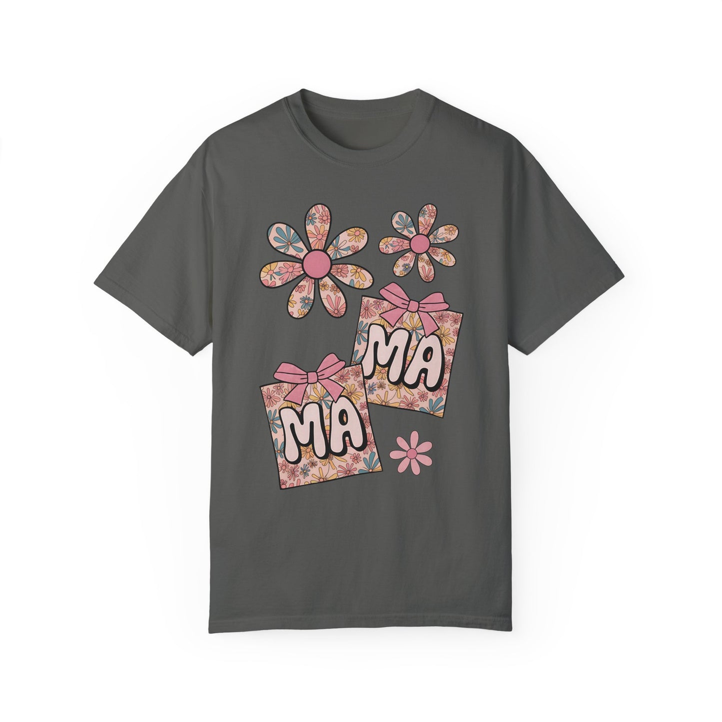 Floral MAMA Comfort Colors T-Shirt – Cute & Trendy Gift for Moms